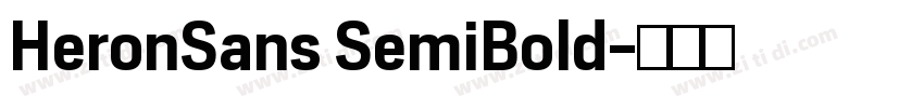 HeronSans SemiBold字体转换